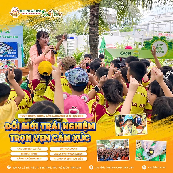 ĐỔI MỚI TRẢI NGHIỆM - TRỌN VẸN CẢM XÚC: TOUR NGOẠI KHÓA ĐẶC SẮC DÀNH CHO HỌC SINH