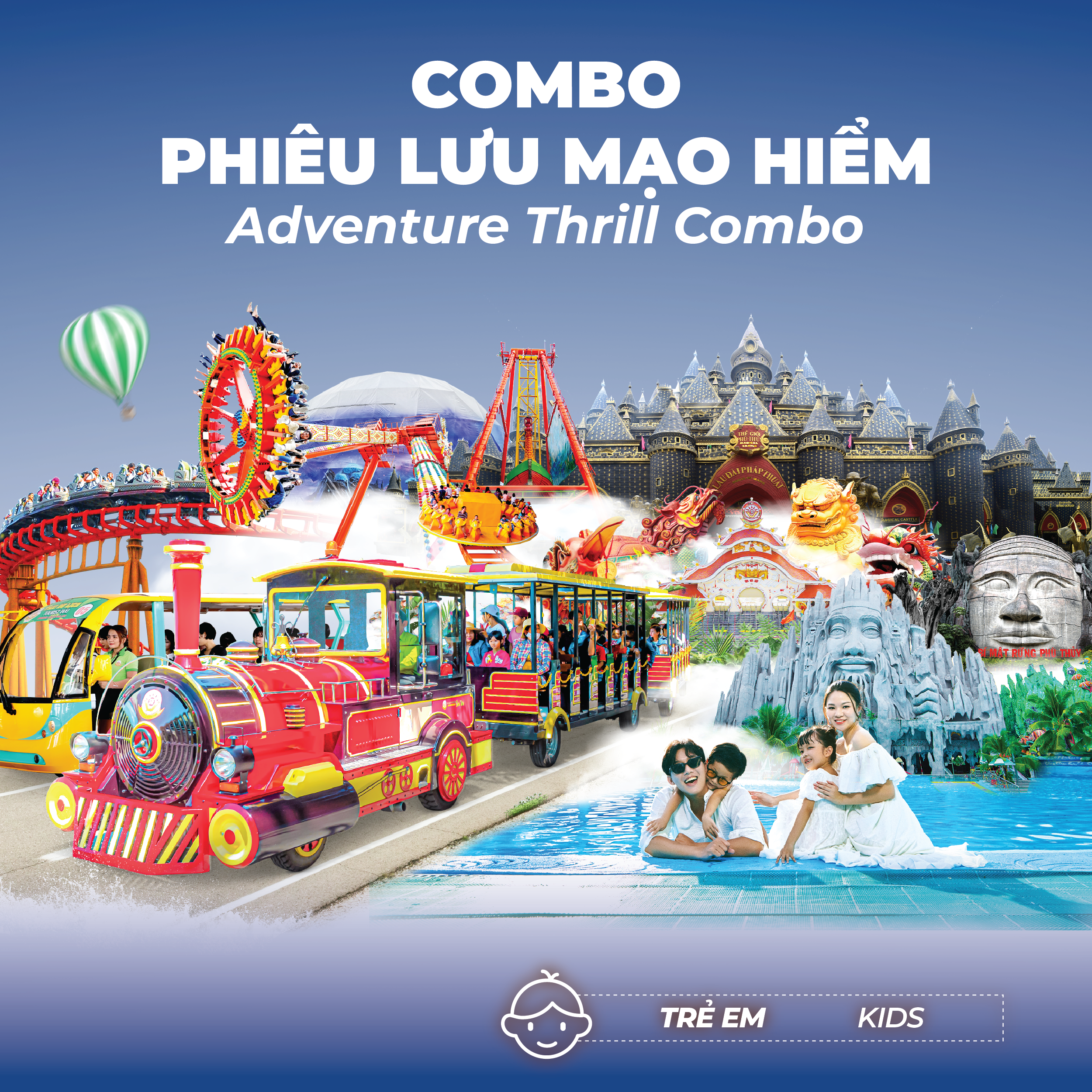 COMBO PHIÊU LƯU MẠO HIỂM DÀNH CHO TRẺ EM