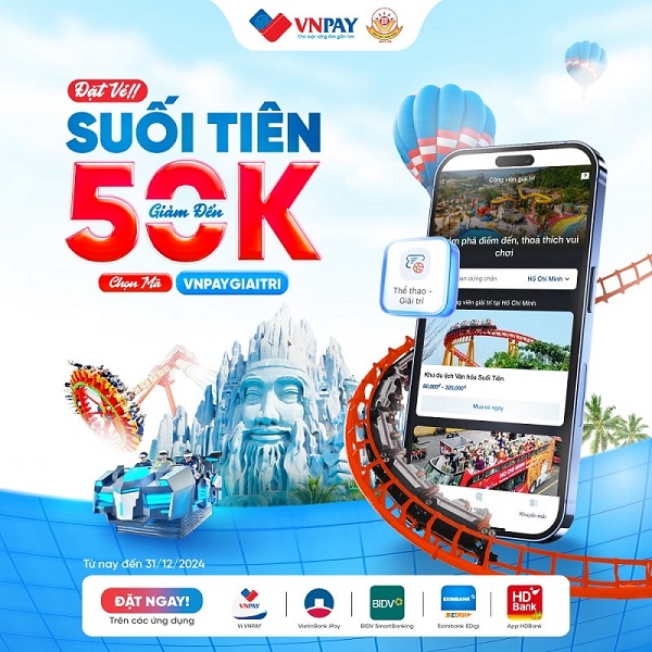 CUỐI NĂM XẢ HƠI - MUA VÉ SUỐI TIÊN TIẾT KIỆM LÊN ĐẾN 50.000VND